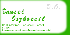 daniel oszkocsil business card